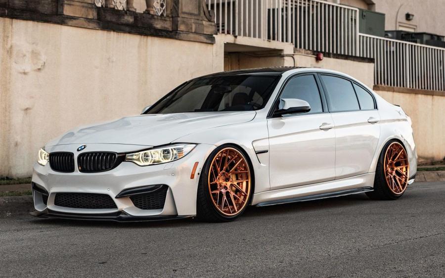 BMW M3 Sedan Alpine White on ADV.1 Wheels (ADV8R TRACK SPEC CS) '2019